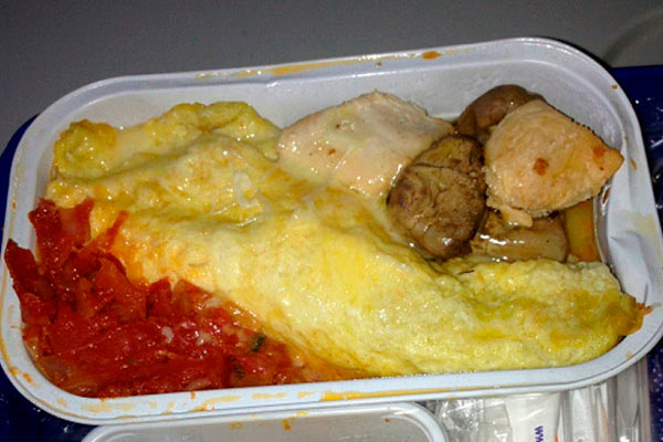 Airplane food troubles